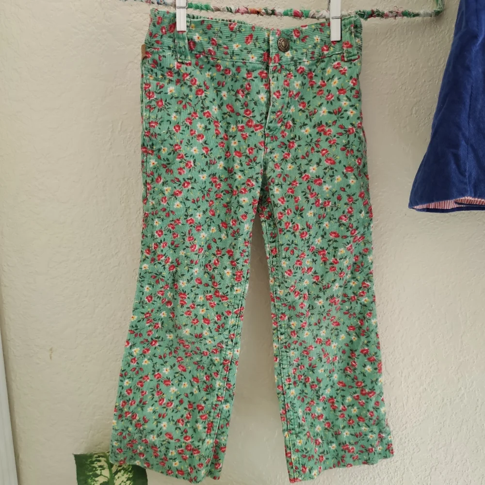 Ralph Lauren 💜 Lot 2 Dress Pants‎ Corduroy Floral